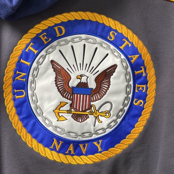 US HONOR Americas Navy Hoodie, Large. NWT - Picture 4 of 14